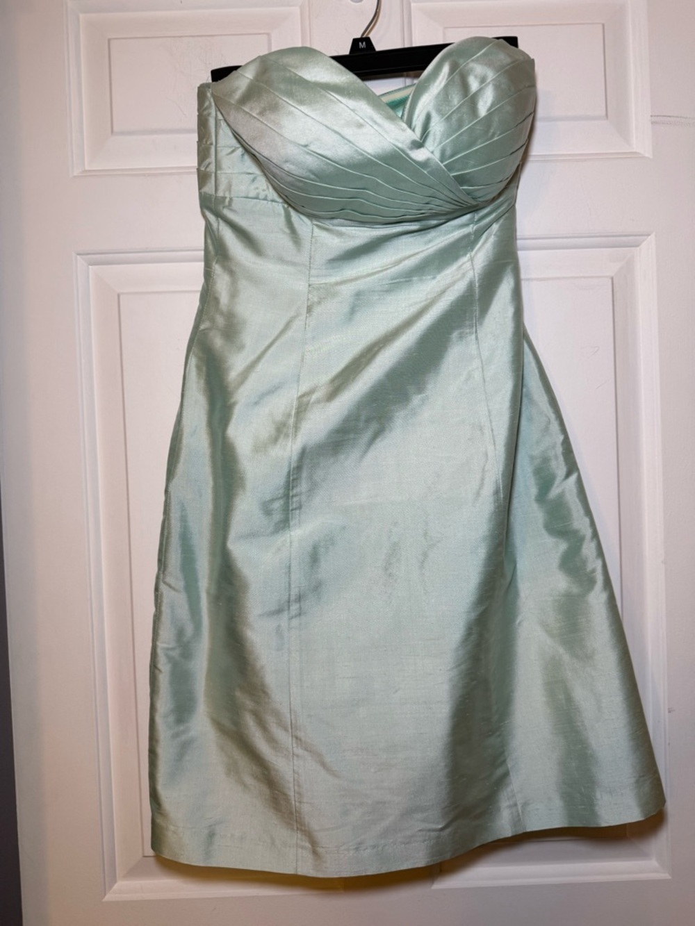 Jenny Yoo Collection Annabelle Mini Dress Sz 2 Mint Green Silk Sweetheart Prom